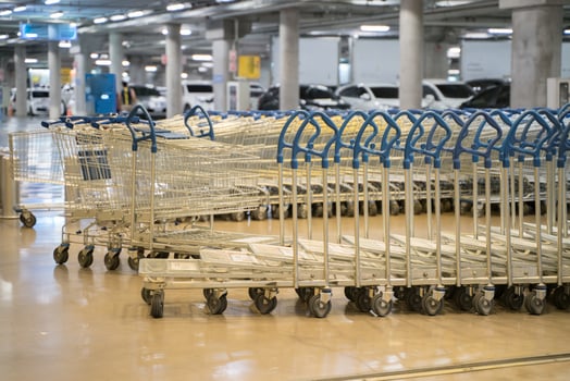Wheel shopping cart photo