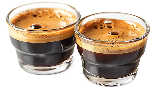 Double Shot Espresso Bold intense this double shot of espresso captures the essence of rich coffee flavor in a simple cup photo