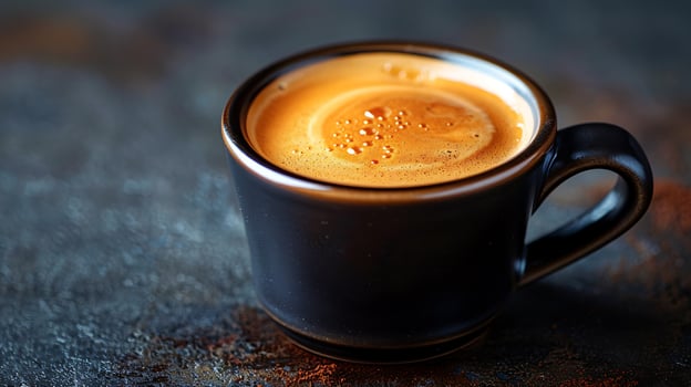 Classic Americano coffee cut out on an isolated simple minimalist background photo