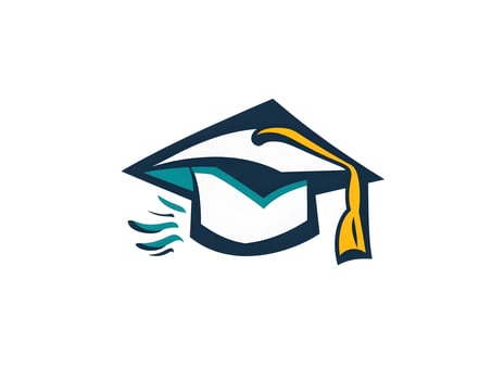 Mortarboard Graduation cap logo graduate college icon photo