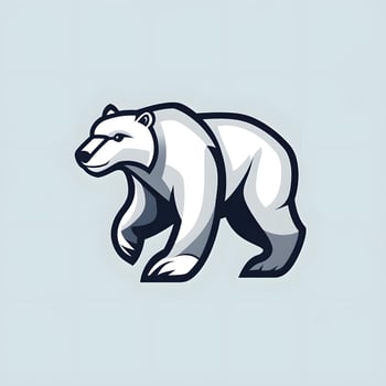 Polar Bear Logo mascot icon for esport photo
