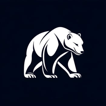 Wildlife Polar Bear Logo mascot icon for esport photo