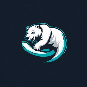 Wildlife Polar Bear Logo icon for esport photo