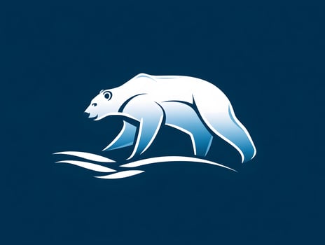Polar Bear Logo mascot icon photo