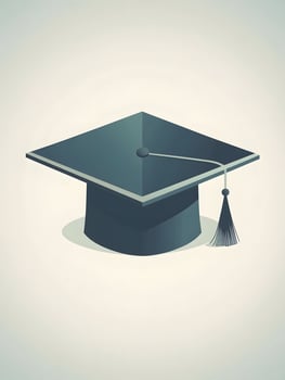 Minimalistic Graduation cap logo graduate college icon photo