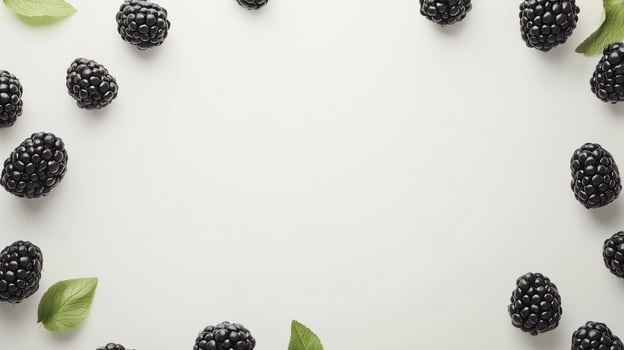 Blueberry fruit rounded frame fresh organic farm real food photo