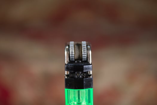 close up gas lighter blurred background photo