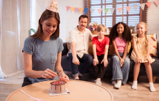 Parents and children are enjoying the birthday anniversary party photo