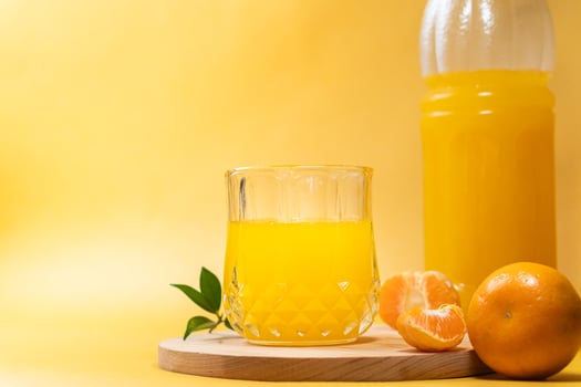 Refreshing Orange Juice with Tangerines photo