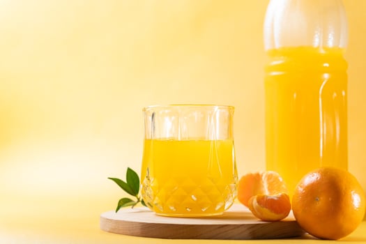Refreshing Orange Juice with Tangerines photo