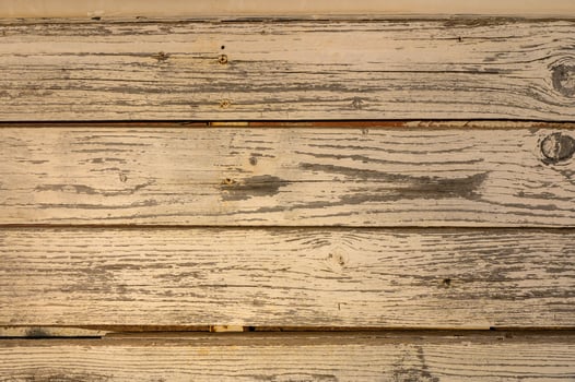 Close view of wooden plank table photo