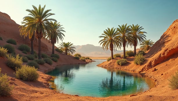 A Stunning Contrasting Landscape of Barren Sands and Lush Vegetation photo