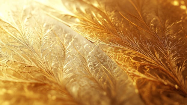 Abstract Golden Filigree Pattern photo
