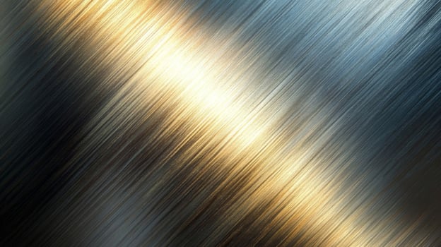 Brushed Metal Surface with Light Reflection photo