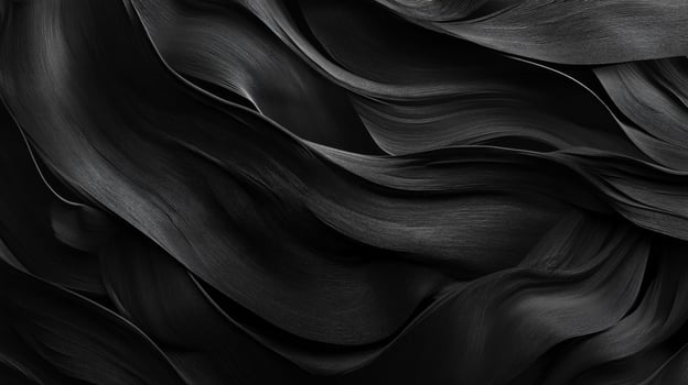 Abstract Black Wavy Fabric Texture Background photo