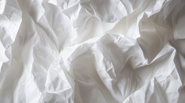 Crumpled White Tissue Paper Texture photo