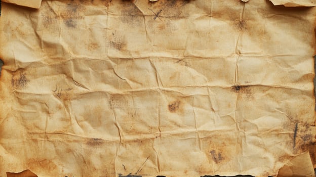 Crumpled and Stained Brown Paper Texture photo