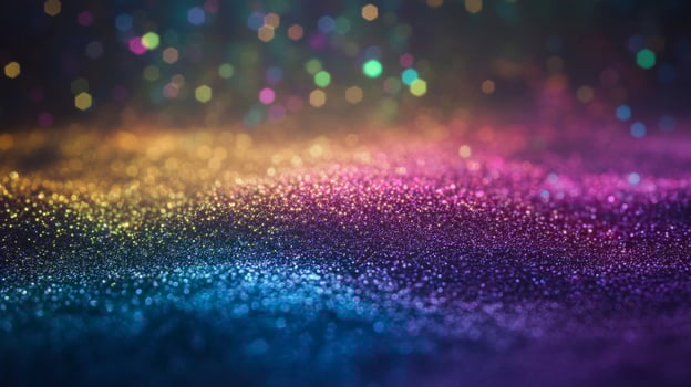 Abstract Colorful Glitter Background with Bokeh Lights photo
