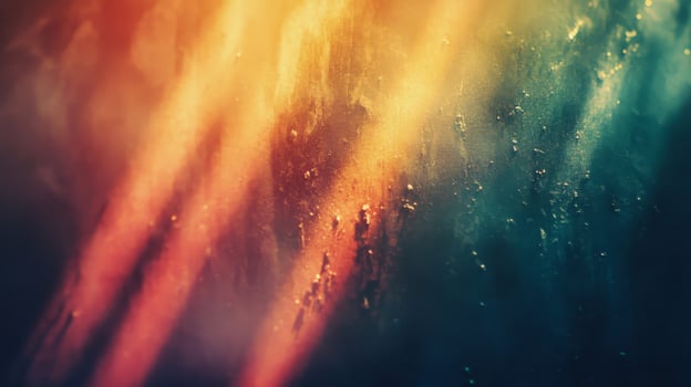 Abstract Swirls of Red, Yellow, and Blue photo