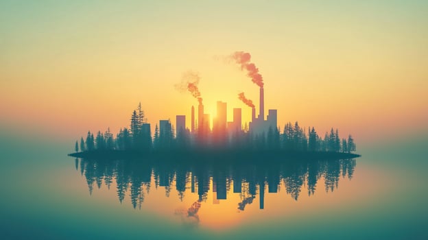 the company's environmental goal in 2025. carbon neutral and zero concept. photo