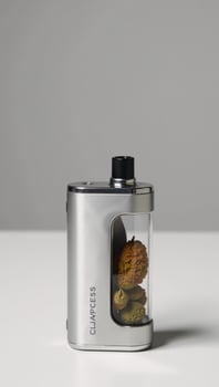 Electronic vape pen for smoking cannabis flower photo