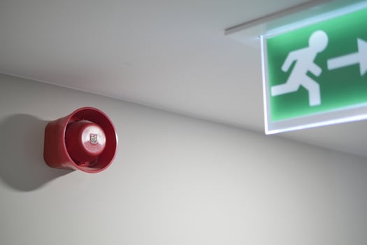 The Emergency Alarm and Exit Sign is a vital feature in any modern building for safety photo