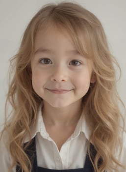 Zoe - Cheerful Blonde Toddler Girl with Dimples, Genuine Happiness photo