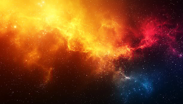 Glowing star field in dark night sky astronomy generated by AI photo