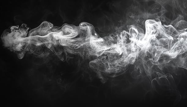 Smooth curve of flowing smoke creates mystery image generated by AI photo