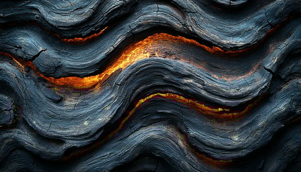 Dark flame on rough wall creates futuristic space generated by AI photo