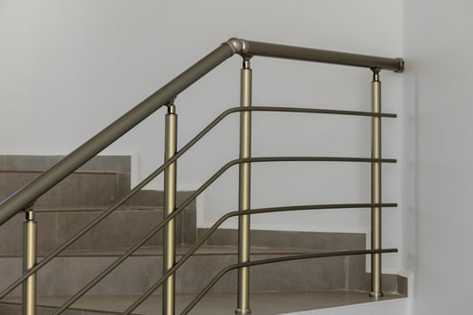 Elegant Modern Stair Railing Design Enhances the Aesthetic of a Contemporary Home Interior photo