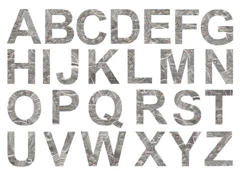 Letters from coins photo