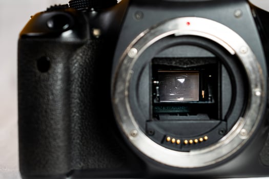 SLR Camera Sensor Cleaning with Swab photo