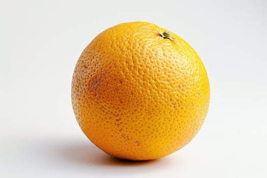 Orange on white background photo