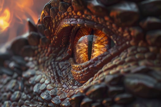 A close up of a dragon's eye photo