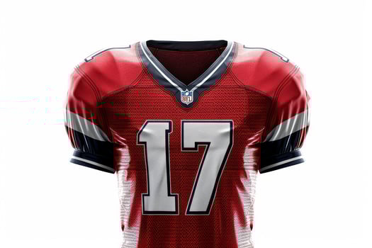 A football jersey with the number 17 on it photo