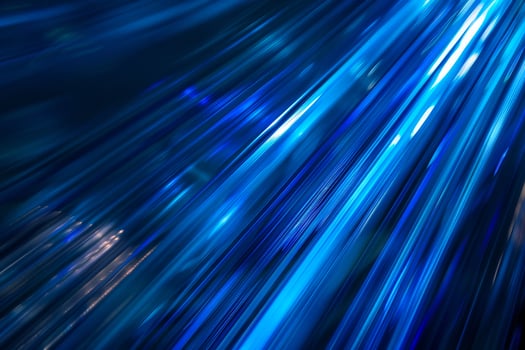 Abstract blue light background with blurred lines photo