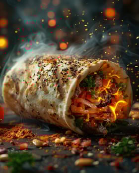 Photo of a burrito