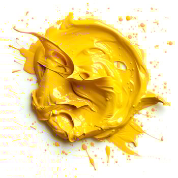 A touch of gold on pure white, like a hint of amber in a dish of cuisine photo