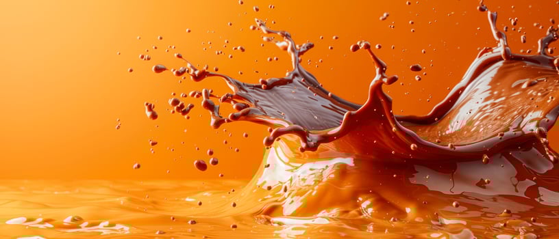 Photo of a chocolate cream waves