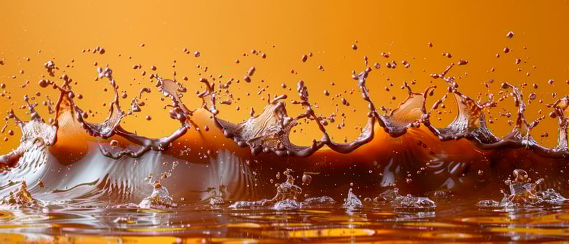 Photo of a chocolate cream waves