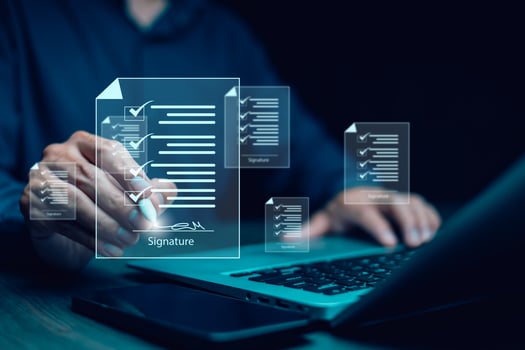 checklist and clipboard task documentation management, business people working laptop checklist questionnaire assessment form, online survey online exam Choosing the right answer in the exam photo
