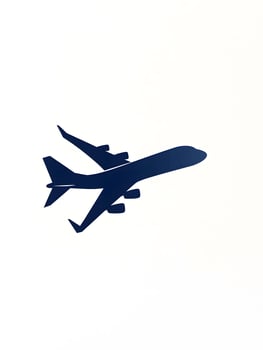 Blue Aviation Airplane Flight Logo Travel Icon Plane Symbol photo