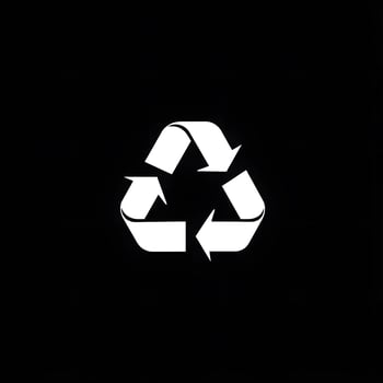 Minimalistic Green Eco-friendly Waste management Recycling Recycle symbol photo