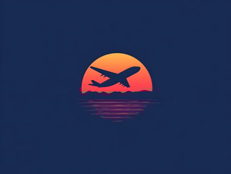 Aviation Airplane Flight Logo Travel Icon Plane Symbol photo