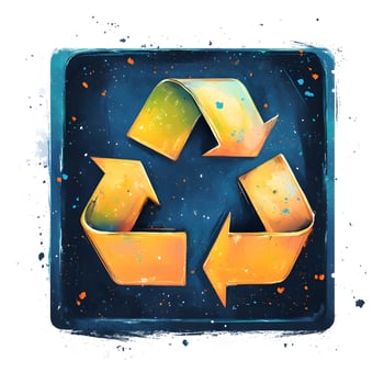 Yellow Eco-friendly Waste management Recycling Recycle symbol photo