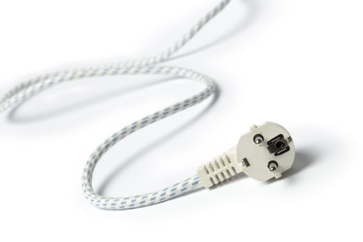 electric iron cable plug photo