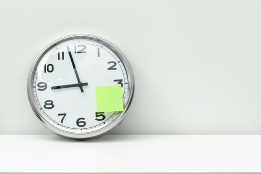 Clock at an office tablee photo