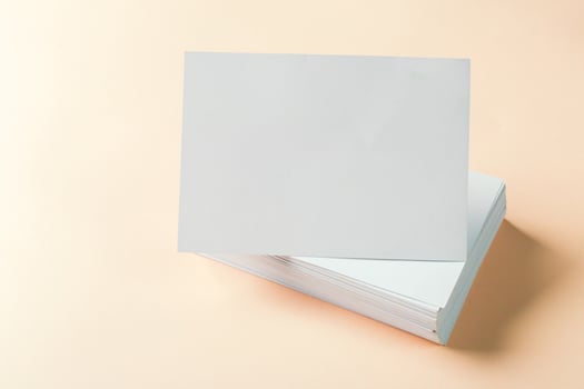 paper blank business cards photo