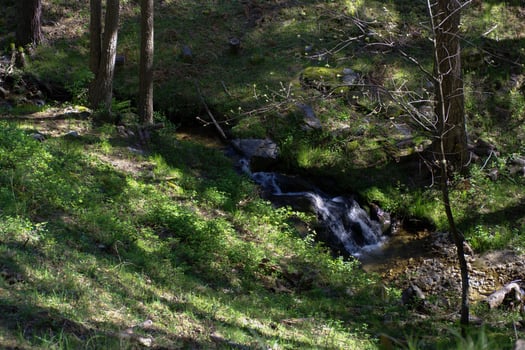 stream, brook, water, mountains, nature, view, landscape, mounta photo